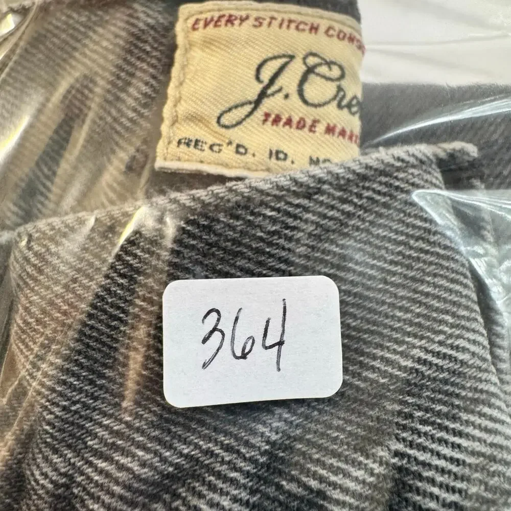 J.Crew Men’s Classic Straight Leg Jeans Gray Black Washed Denim W33 L30